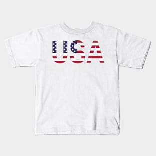 USA Flag Kids T-Shirt